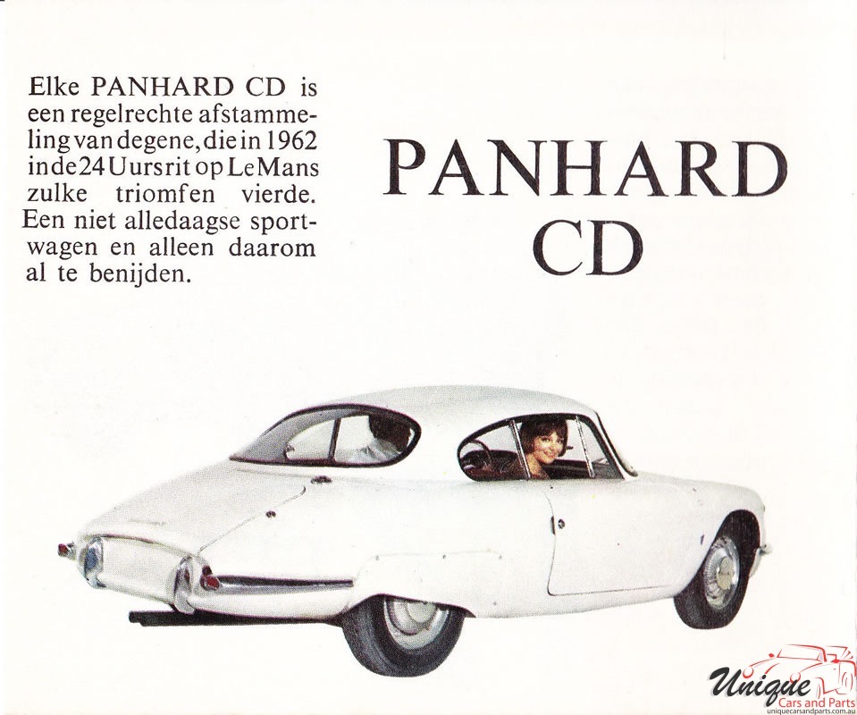 1963 Panhard Brochure Page 7